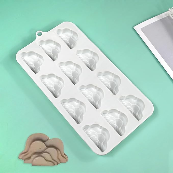 mostsom Silicone Mold Savarin Chocolate Molds Star Mountain Mousse Cake Mold DIY Bakeware Molds (B_8.88x4.6x0.6 inch)