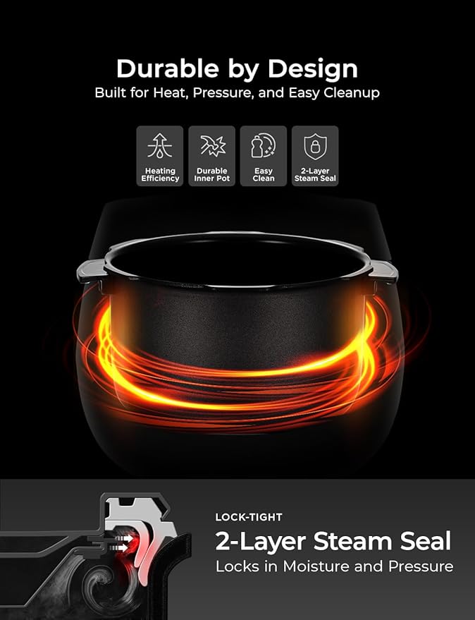 CUCKOO Twin Pressure Rice Cooker 10-Cup Uncooked / 20-Cup Cooked with Nonstick Inner Pot, Large Rice Maker & Warmer with 16 Menu Options, Open Cooking Mode, Voice Guide, Gray (CRP-ST1009FG)