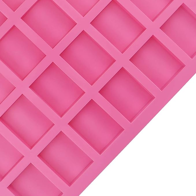 24-Cavity Rectangle Caramel Candy Silicone Molds,Chocolate Truffles Mold,Whiskey Ice Cube Tray,Grid Fondant Mould,Hard Candy Mold Pralines Gummy Jelly Mold