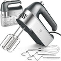 Hand Mixer Electric, 450W Kitchen Mixers with Scale Cup Storage Case, Turbo Boost/Self-Control Speed + 5 Speed + Eject Button + 5 Stainless Steel Accessories, For Easy Whipping Dough,Cream, Cake