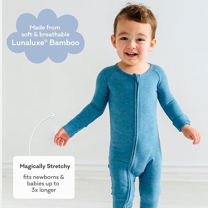 Little Sleepies Pajamas for Baby Boys & Girls, Viscose from Bamboo Baby Pajamas, Preemie & Newborn Sleepers, 2-Way Zipper PJs