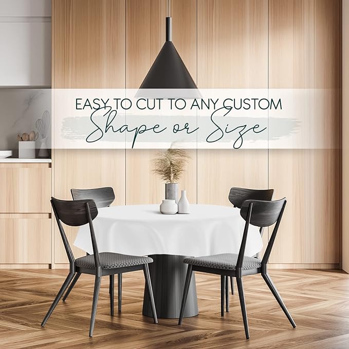 Quality Table Pad Protector, Superior Protection from Spills, Scratches & Heat - Reusable Vinyl Table Cloth with Cushion Flannel Backing (108" L x 54" W)