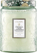 Voluspa French Cade Lavender Candle, 18 oz, Coconut Wax Blend, Scented Candles for Home, 100 Hour Burn Time, Candle Jars