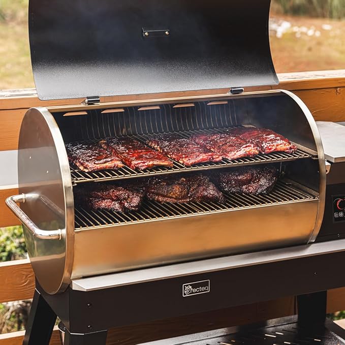 recteq Pellet Grill – Backyard Beast 1200, Pellet Smoker Grill, Wi-Fi-Enabled, Electric Pellet Gril