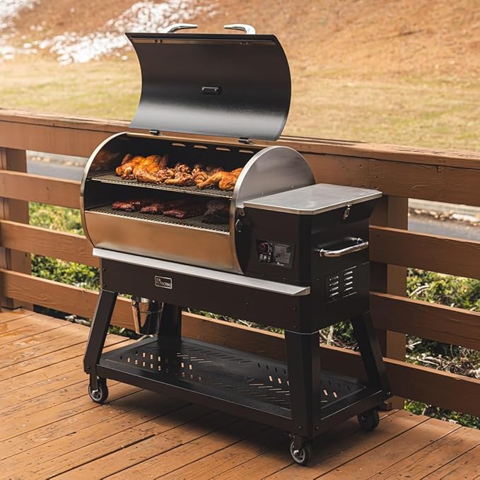 recteq Pellet Grill – Backyard Beast 1200, Pellet Smoker Grill, Wi-Fi-Enabled, Electric Pellet Gril