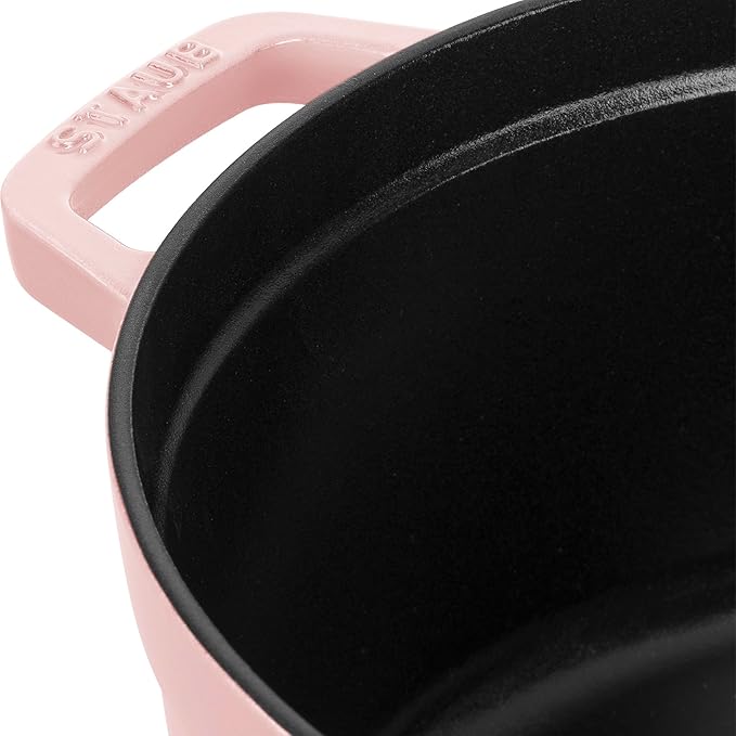Staub Cast Iron Round Cocotte 7-quart-Peony Pink