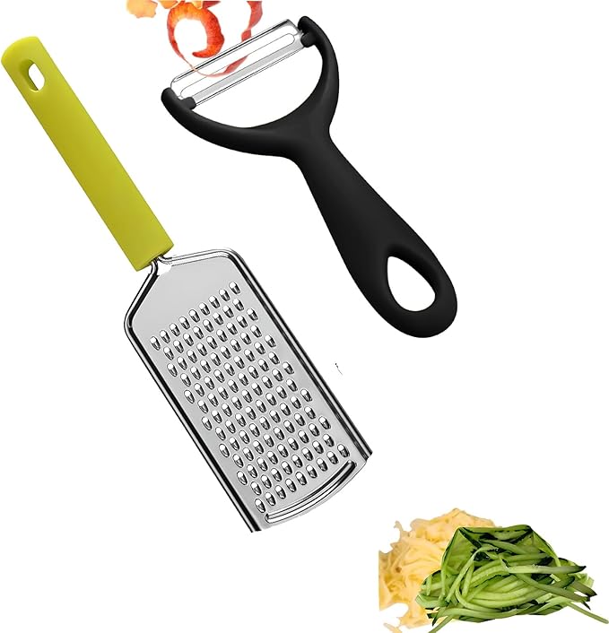 Apple Peeler:Pear Fruit Vegetable Peeler,Manual peeler for Peeling Apples, Pears, Cucumber;Garlic Carrot Potato Cheese Zester Grater, Essential Kitchen Tool(2-Pack) (black)