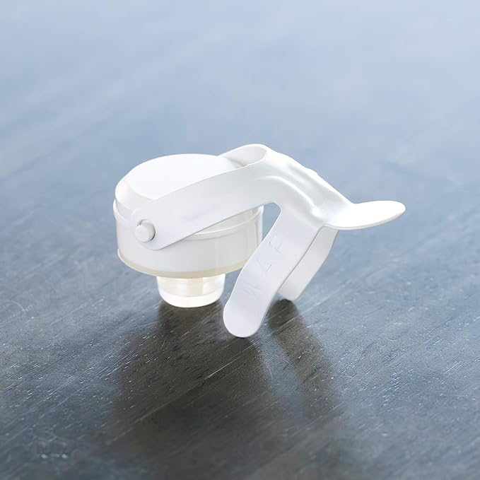 KLOVEO White Champagne Stopper - Made in Italy - Patented Seal - Durable Plastic WAF Bottle Stopper for Sparkling Wine, Prosecco, Cava
