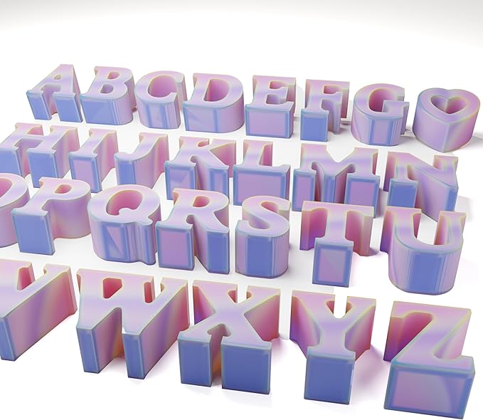 26 Pack Alphabet Resin & Clay Mold - Letter Ice Maker, Candle Making & Craft Supplies