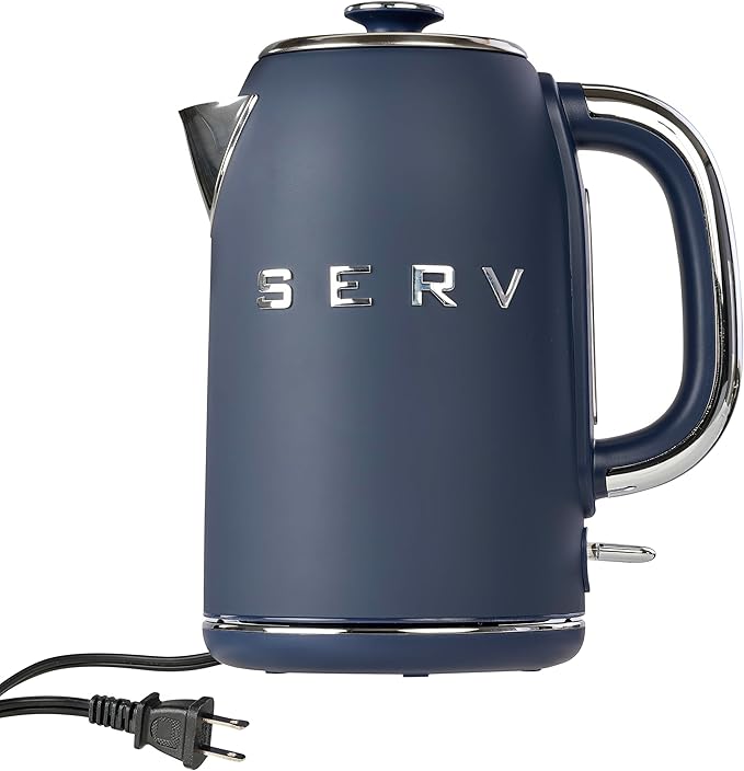 Servappetit Electric Retro Serv Kettle Navy Blue