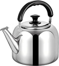 Whistling Stovetop Tea Kettle,Food Grade 316 Stainless Steel,Hot Water Fast to Boil,Stovetop Kettle with Ergonomic Handle,5.3 Quart Capacity