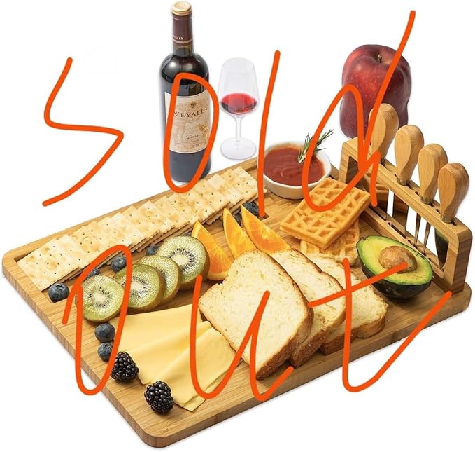 Cutting Board Wood Chopping Board Double Sided Charcuterie Boards Serving Board Kitchen Essential House Warming Hostess Host Gift Serving Tray for Christmas Wedding Birthday Anniversary Cream