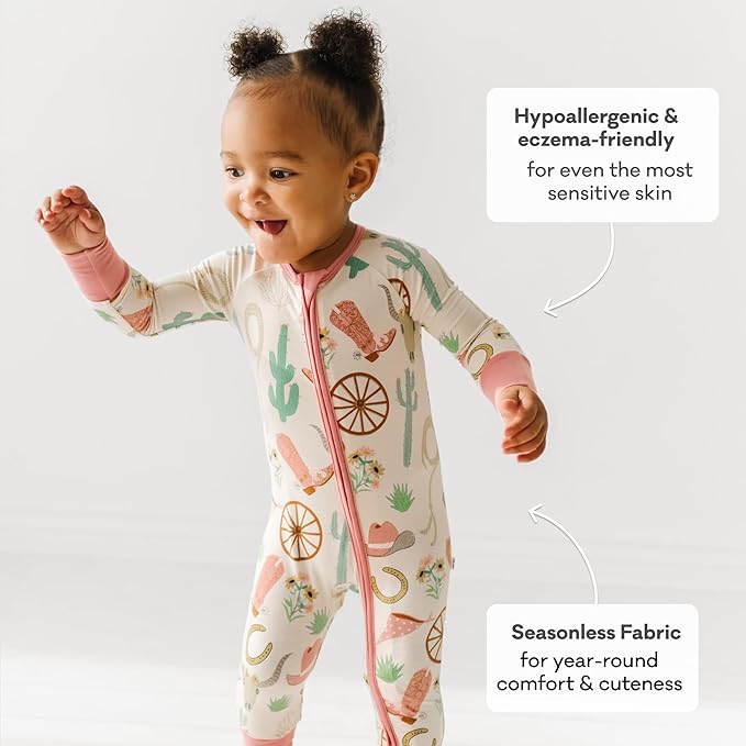 Little Sleepies Pajamas for Baby Boys & Girls, Viscose from Bamboo Baby Pajamas, Preemie & Newborn Sleepers, 2-Way Zipper PJs