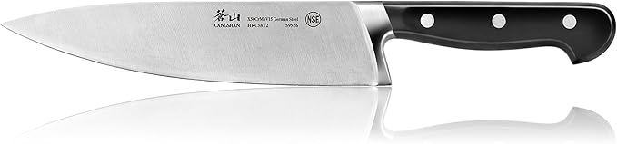 Cangshan V2 Series 59526 German Steel Forged Chef Knife, 8-Inch