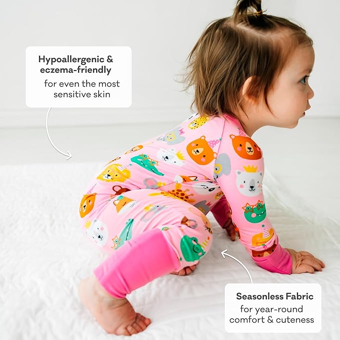 Little Sleepies Pajamas for Baby Boys & Girls, Viscose from Bamboo Baby Pajamas, Preemie & Newborn Sleepers, 2-Way Zipper PJs