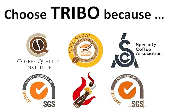 Tribo Coffee Single-Serve Portable Pour Over Drip Coffee - Papua New Guinea - 10 Servings (Medium-Dark Roast)