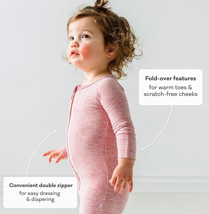 Little Sleepies Pajamas for Baby Boys & Girls, Viscose from Bamboo Baby Pajamas, Preemie & Newborn Sleepers, 2-Way Zipper PJs