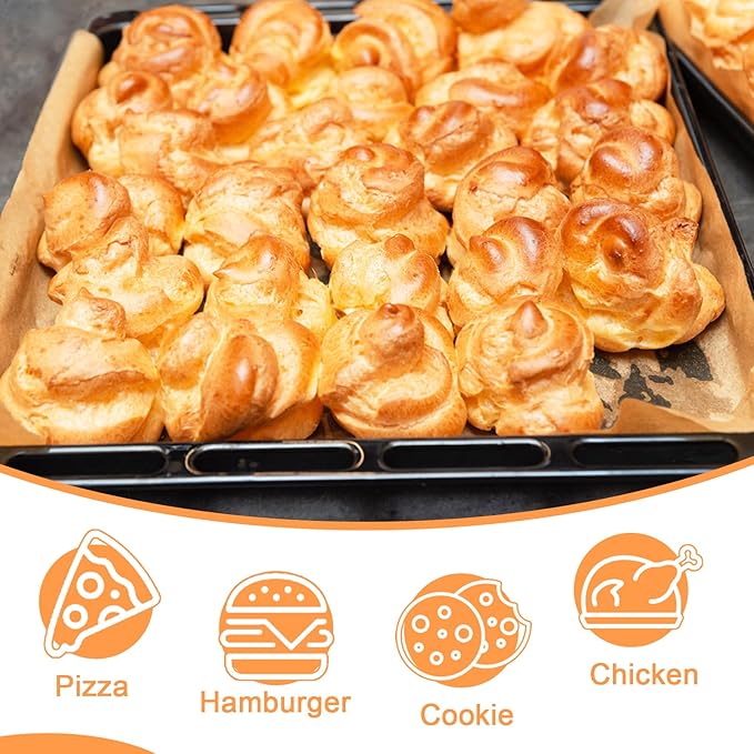 KIDOFLY 200 Pcs 9x13 Inch Unbleached Precut Parchment Paper Baking Sheets – Non-Stick Baking Paper for Oven, Air Fryer, Grilling & Steaming, Heat Resistant Up to 450°F