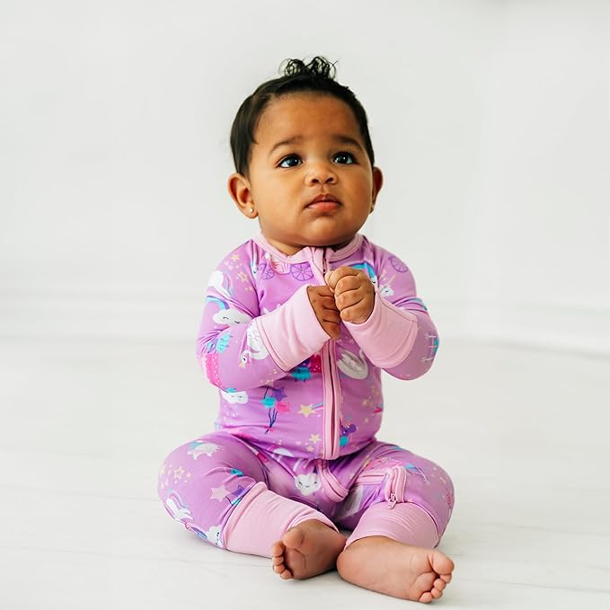 Little Sleepies Pajamas for Baby Boys & Girls, Viscose from Bamboo Baby Pajamas, Preemie & Newborn Sleepers, 2-Way Zipper PJs
