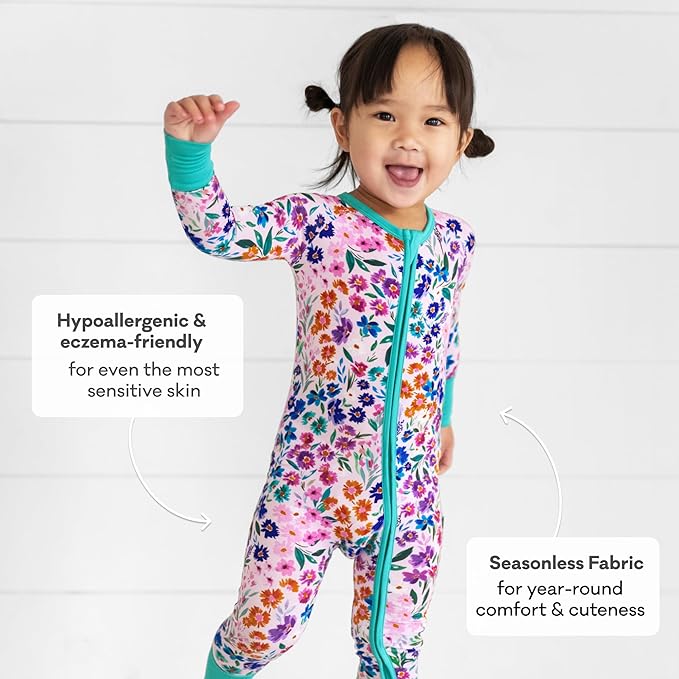 Little Sleepies Pajamas for Baby Boys & Girls, Viscose from Bamboo Baby Pajamas, Preemie & Newborn Sleepers, 2-Way Zipper PJs