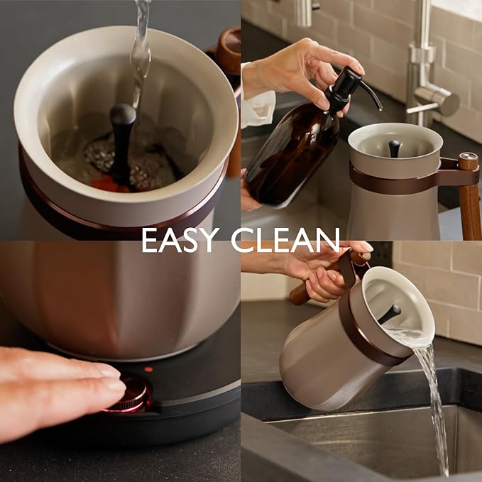 Hot & Cold Drinking Chocolate System - The ALL-NEW Velvetiser from Hotel Chocolat - Kit includes hot chocolate maker, 10 serving taster box, mug and glass - Chalk Edition