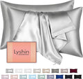 Mulberry Silk Pillow Cases 2 Pack King Size 20x36 Inches with Hidden Zipper, Ultra Smooth and Soft Breathable Cooling Silk Satin Pillowcase Set of 2, Better for Hair and Skin, Gifts for Women Men