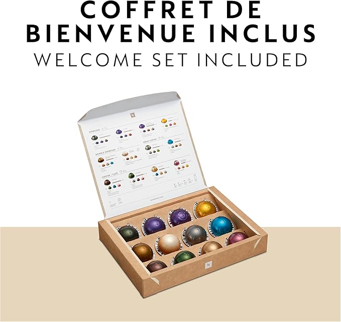 Nespresso Vertuo Plus Coffee and Espresso Maker by Breville, Ink Black