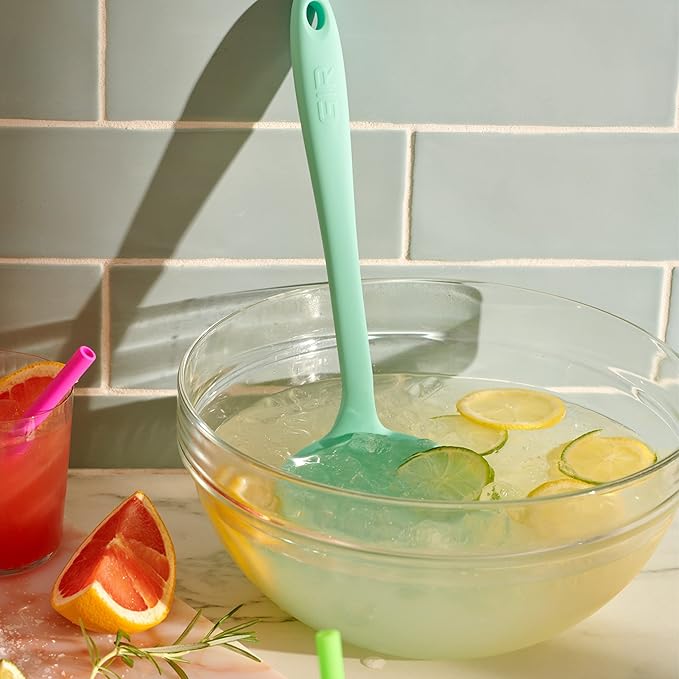 GIR: Get It Right Premium Silicone Ladle Serving Spoon - Non-stick Heat Resistant Seamless Kitchen Ladle for Soups, Stews, Dressings, and More - Ultimate, Navy, 3/4 Cup, (GIRLAU381NVY)