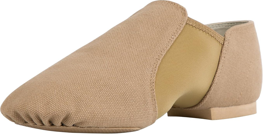 Linodes Unisex 09 Canvas Upper Slip-on Jazz Shoe for Women and Men's Dance Shoes