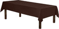 Gee Di Moda Rectangle Tablecloth - 60 x 126 Inch Chocolate Table Cloth for 8 Foot Rectangle Table - Heavy Duty Washable Fabric - for 8 Ft Buffet Table, Holiday Party, Dinner, Wedding & Baby Shower