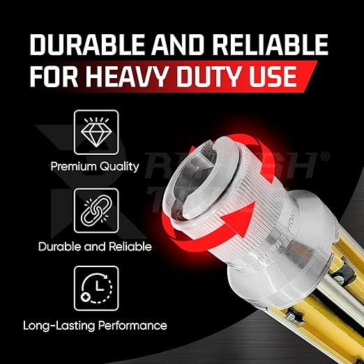 Engine Cylinder Hone Kit 45mm to 65mm Adjustable Handheld Honing Machine Tool Kit with 16 Stones Sizes 3" x5/16 x5/16 - Works for Mid-Size to Larger Car Engines