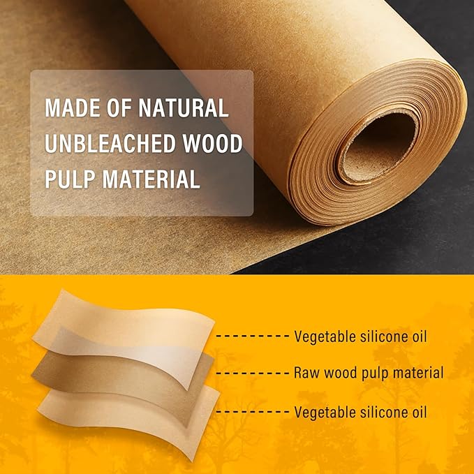Parchment Paper Sheets for Baking 12-16 IN Precut Non-Stick Parchment Paper Unbleached Baking Sheet Paper for Air Fryer,Baking,Grilling,Steaming,Oven Suitable For Bread Cake Cookies 200p