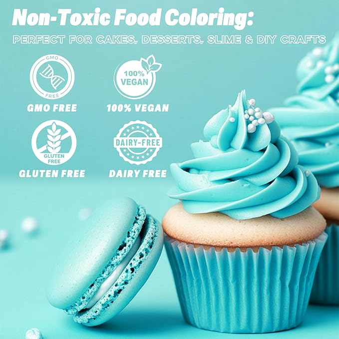 Oil Based Food Coloring, 18 Colors Oil Based Food Coloring for Chocolate, Food Dye for Icing Baking Cake Decorating - 0.25 Oz/Bottles