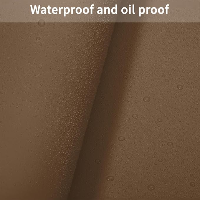Table Top Protector for Dining Room Table - Can Be Used On Both Sides Waterproof and Easy to Clean Good Flatness Used for Dining Table(Mud Color+Champagne Gold 44x84)