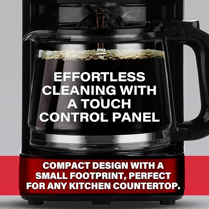 Melitta Aroma Series Programmable Drip Coffee Makers Parent (Aroma Tocco Glass Black 10 Cups)