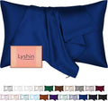 Mulberry Silk Pillow Cases Standard Size with Hidden Zipper, Ultra Smooth and Soft Breathable Cooling Silk Satin Pillowcase for Hair and Skin, Gifts for Women Men (Royal Blue, 20x26 Inches, 1 Pack)