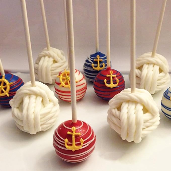 Hemp Rope Knot Silicone Molds, Knitting Bead Pearl Cake Border Chocolate Molds, Spiral Wave Pattern Shaped Fondant Molds for Cake Decoration Cupcake Topper Gum Paste Clay Resin(6 Cavity)