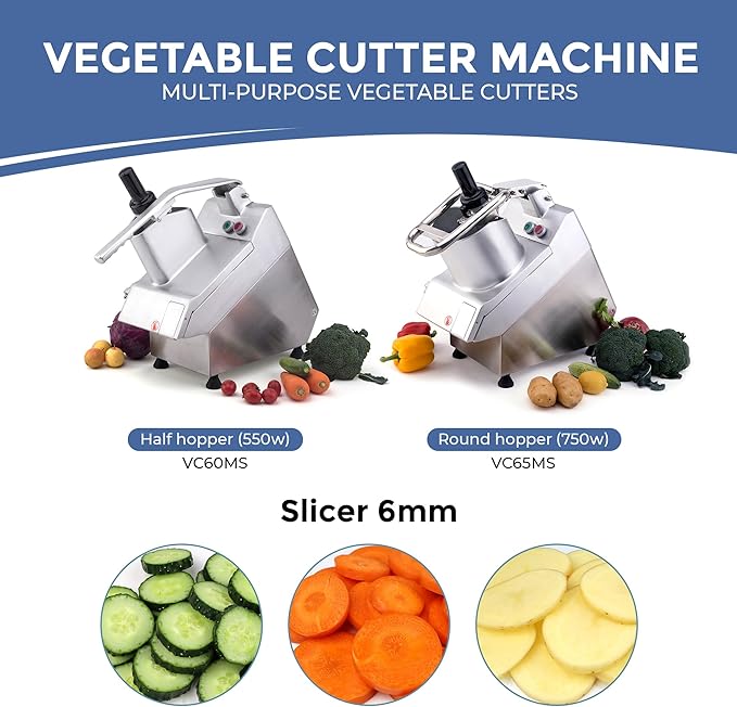 TK Universal Disc Replacement for Half and Round Hopper - Vegetable Chopper - Slicer 6mm for Slicing
