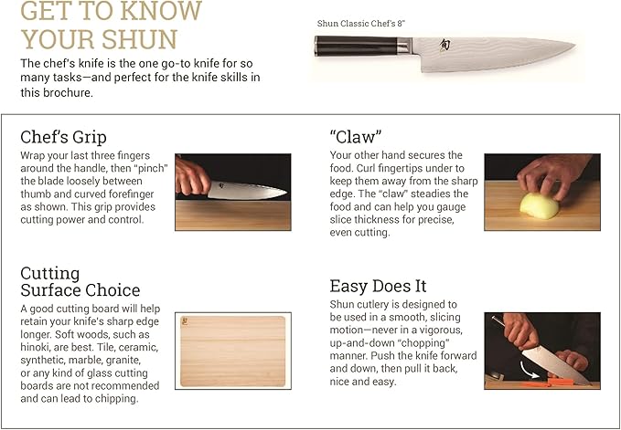 Shun Saya Sheath, Universal Fit for 7”-8” Chef and Santoku Knives, Blonde Beech Wood, Knife Edge Guard for Professional and Home Chefs
