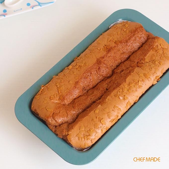 CHEFMADE Bread Loaf Pan, 8.5" x 4.5" Nonstick Meatloaf Pan, Bakeware for Oven Baking，Homemade Bread （Green）