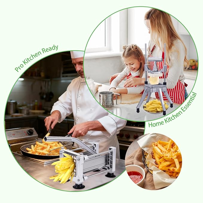 1/2" Replacement Blade & Push Block for Vegetable Chopper Dicers – Ultra Sharp Stainless Steel Cutter, Fits Multiple Brands, Easy to Install & Clean, Ideal for Home and Commercial Kitchens