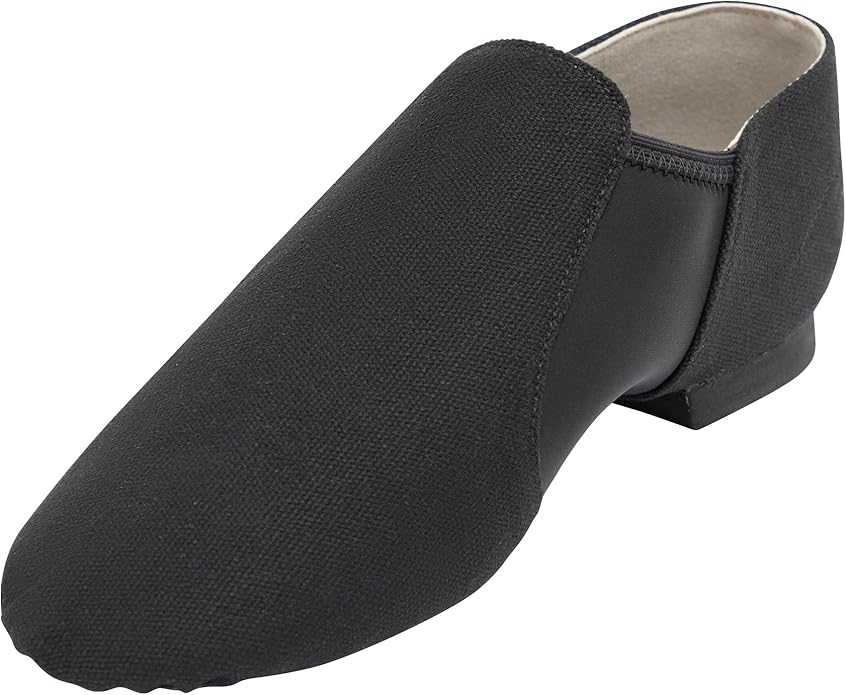 Linodes Unisex 09 Canvas Upper Slip-on Jazz Shoe for Women and Men's Dance Shoes
