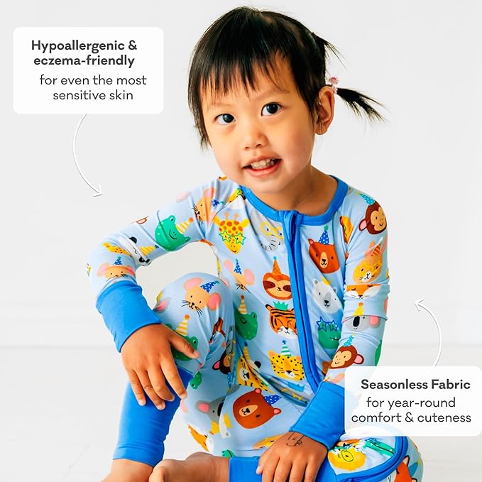 Little Sleepies Pajamas for Baby Boys & Girls, Viscose from Bamboo Baby Pajamas, Preemie & Newborn Sleepers, 2-Way Zipper PJs