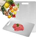 Katuchef Titanium Cutting Board - Upgraded 100% Pure Titanium Cutting Boards for Kitchen Non Toxic, Double-Grade Hygiene Durable Non Moldy Dishwasher Safe Meat Fruit Metal Board (1PC 8x11.5 Inch)