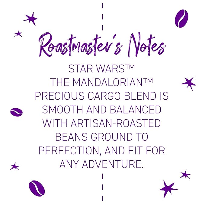 Joffrey's Coffee - Star Wars The Mandalorian - Precious Cargo Blend, Star Wars Licensed Coffee Collection, Artisan Medium Roast, Rich & Smooth Taste, Brew or French Press (Ground, 11oz)