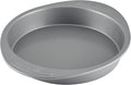Farberware Nonstick Bakeware Baking Pan / Nonstick Cake Pan, Round - 9 Inch, Gray, 1 Count (Pack of 1)