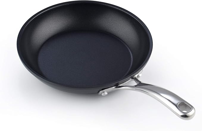 Cooks Standard Frying Omelet Pan, Classic Hard Anodized Nonstick 8-Inch/20cm Saute Skillet Egg Pan, Black