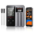 Wireless Bluetooth Meat Thermometer - 2 Probes & App Control, Birthday Gifts for Men, Smart Digital Thermometer for Cooking, Oven, Smoker, BBQ, Grill