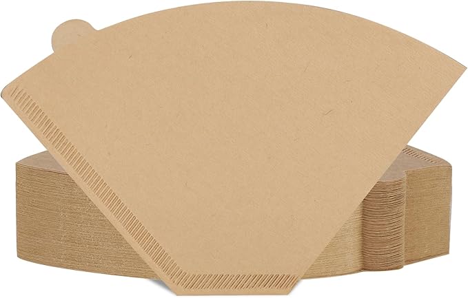 320 Count #4 Coffee Filters 8-12 Cup Disposable Coffee Filters 4 Cone Paper Unbleached Natural Number 4 Filters Paper Compatible with Ninja Coffee Filter, Drip and Pour Over Coffee Maker