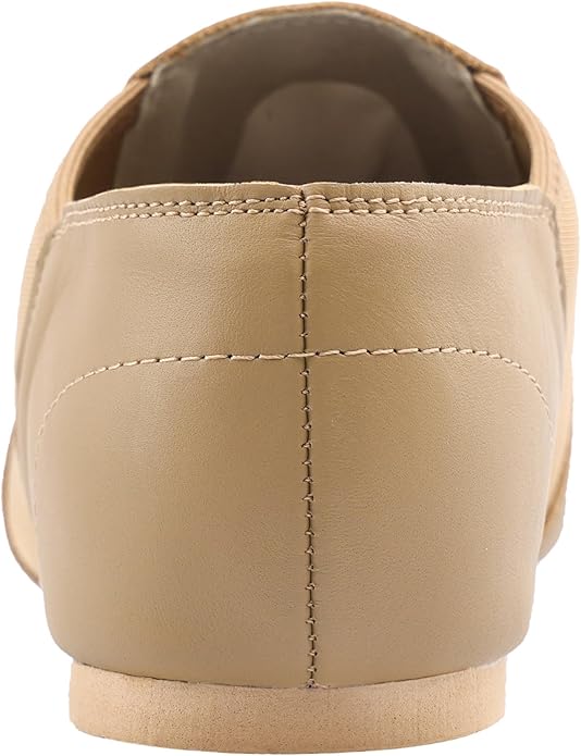 Linodes Unisex Leather Upper Jazz Shoe Slip-on for Women and Men's Dance Shoes